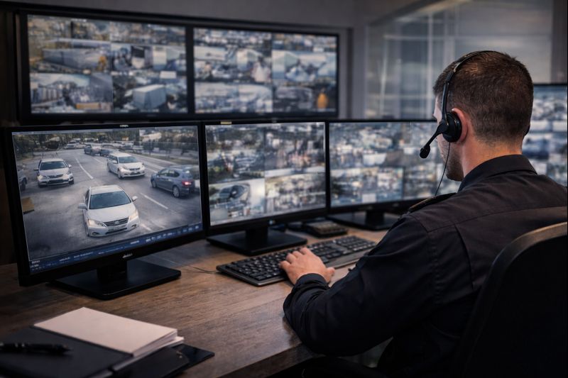 Varnostni nadzorni center z video nadzorom